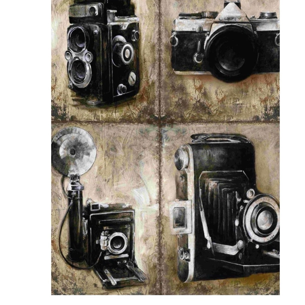 17 Stories Vintage Camera Art Print - Black and Brown